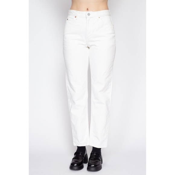 Calvin Klein high rise skinny white denim 🤍 size 4 - Picture 2 of 14
